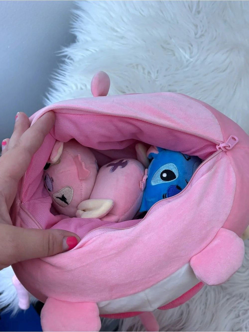 Disney Lilo & Stitch Angel Plush with 3 Baby Plushes